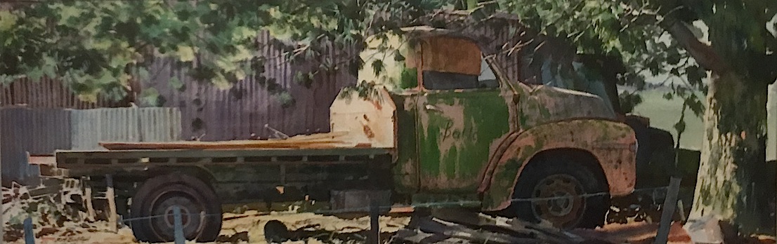 Richard Bolton |Abandoned Truck| watercolour | McAtamney Gallery and Design Store | Geraldine NZ